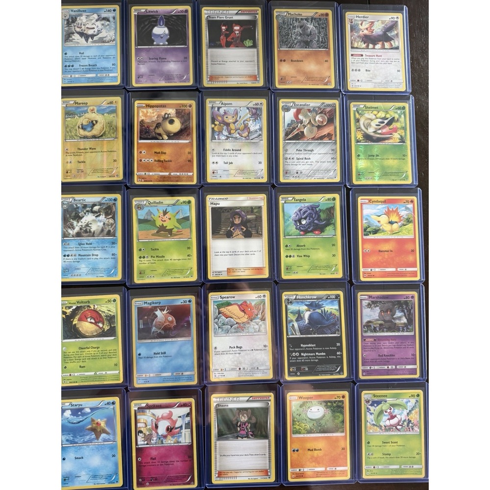 Pokemon TCG 25 Card Mixed Lot Magikarp Cyndaquil Staryu Marshadow Honchkrow